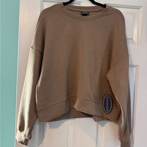Scoop Large Cozy Tan Sweatshirt